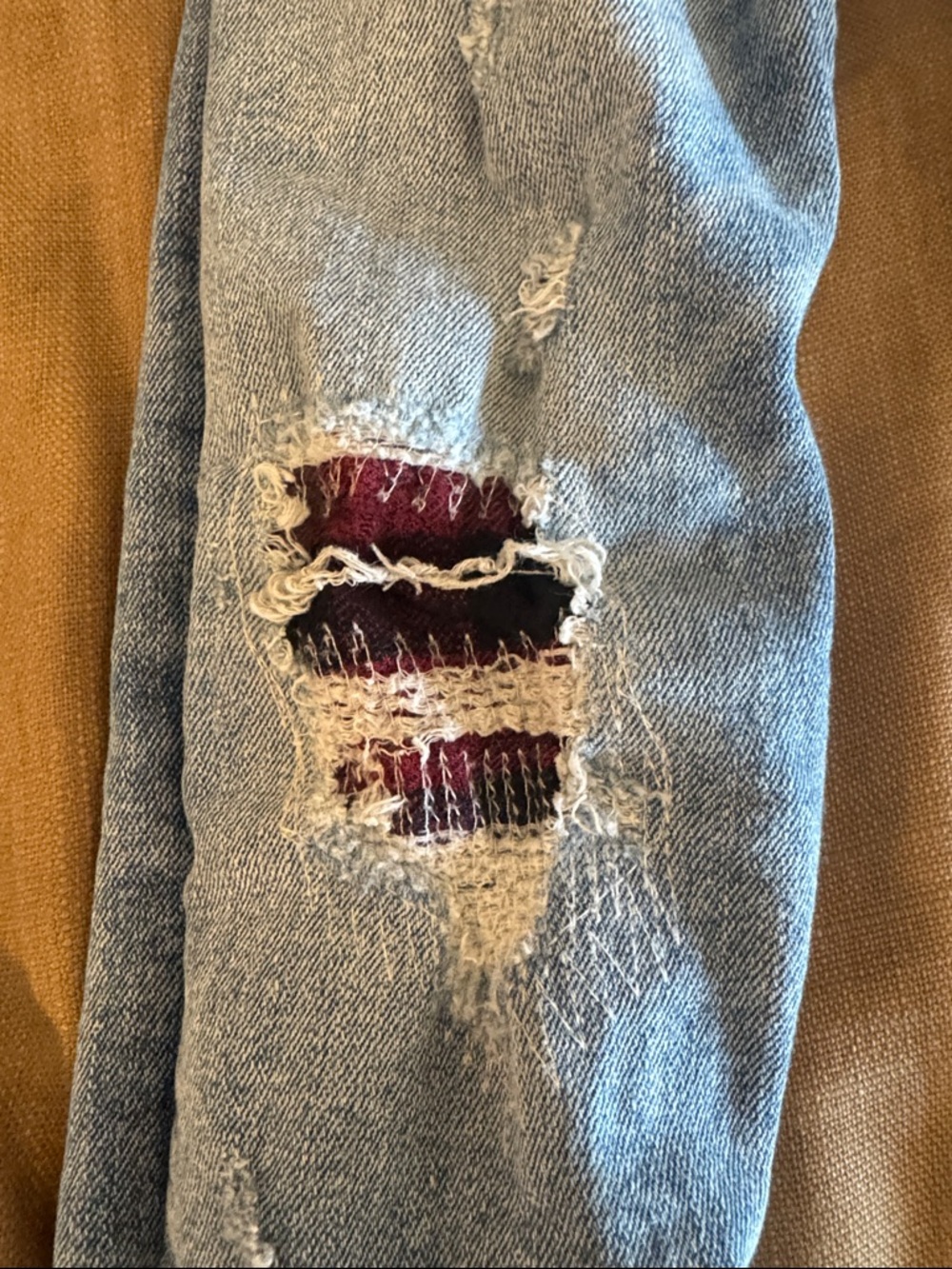 Kids Light Blue Ripped Jeans - Picture 5 of 6